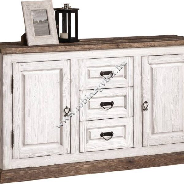 PROVANCE tömörfa KOMÓD K2D3S-BÚTOR