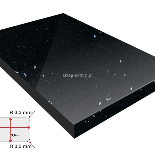 .38-as Sziget Munkalap Black Andromeda  K 218 GG Magasfényű