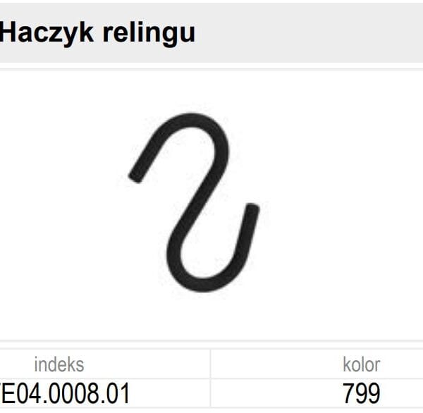 .TE04.0008.01.799 FÜGGESZTETT "S" 5DB-OS AKASZTÓ SZETT