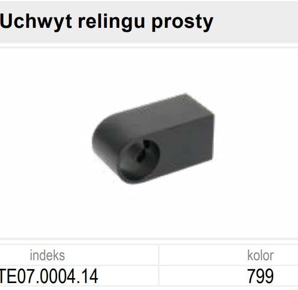 TE07.0004.14.799  SZÖGLETES CSŐTARTÓ IDOM