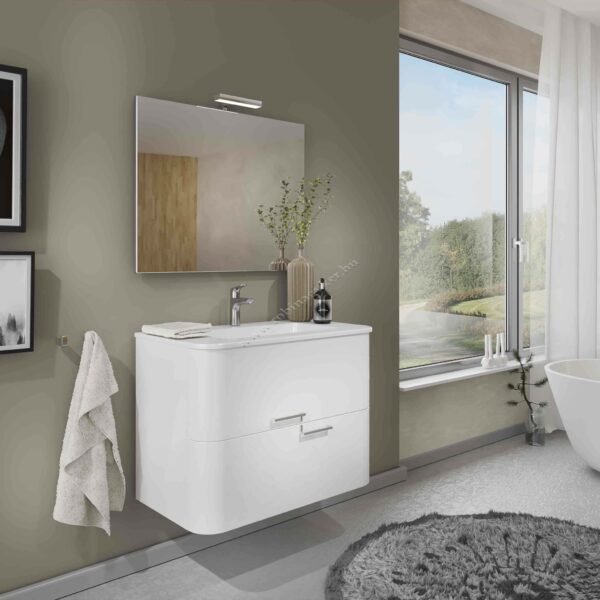 ..GEOSS 80-as ART. 2100-F00 + 2150 + 210L + Saturn LED kpl.Fürdőszoba bútor