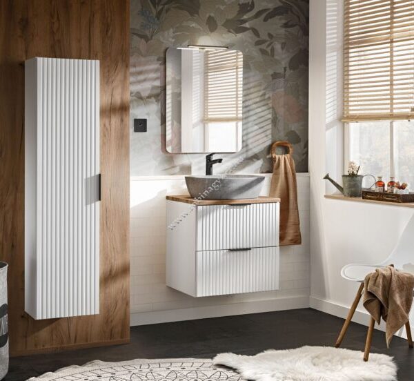 .ADEL WHITE 60-as Fürdőszoba bútor komplett. Mosdóval