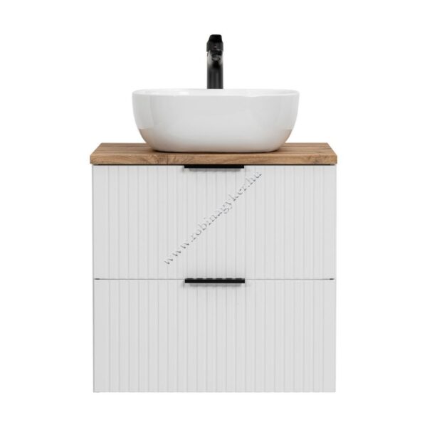 ADEL WHITE 82-60- 60-as MOSDÓS SZEKRÉNY Fürdőszoba bútor+ Mosdóval + Pult lap