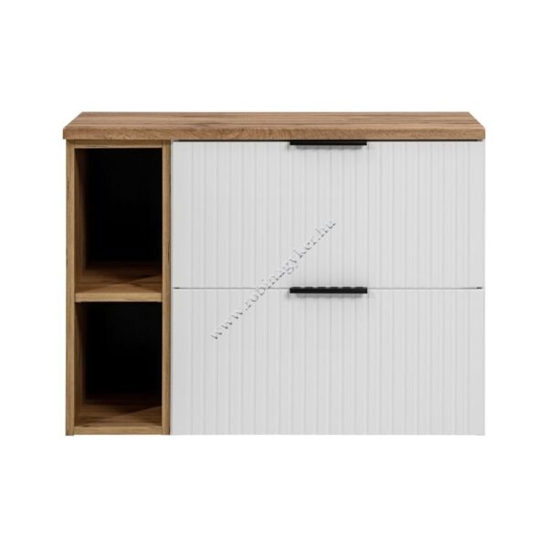 ADEL WHITE 80-as MOSDÓS SZEKRÉNY Fürdőszoba bútor+ Pult lap