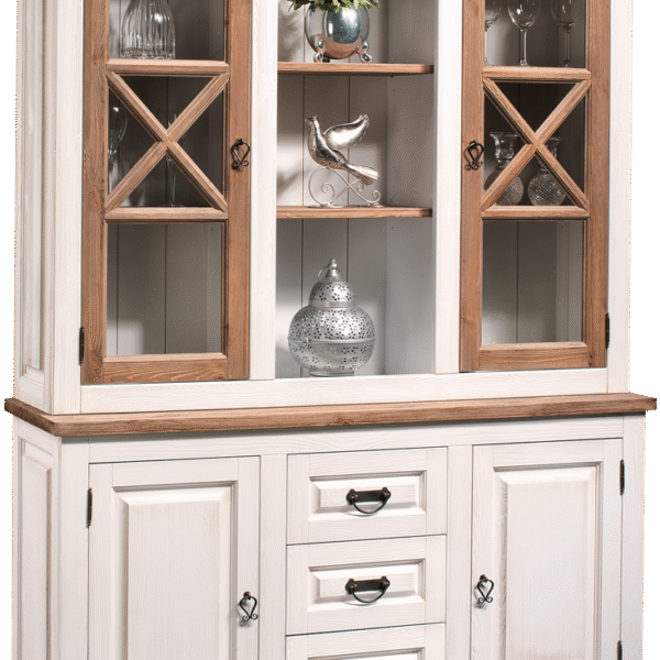 PROVANCE tömörfa VITRIN W2D3S-BÚTOR