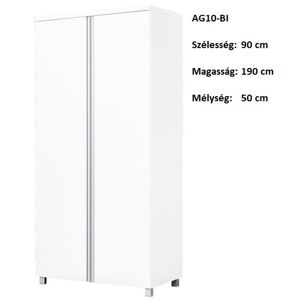AGA AG10-BI   2ajtós,polcos, akasztós szekrény-bútor