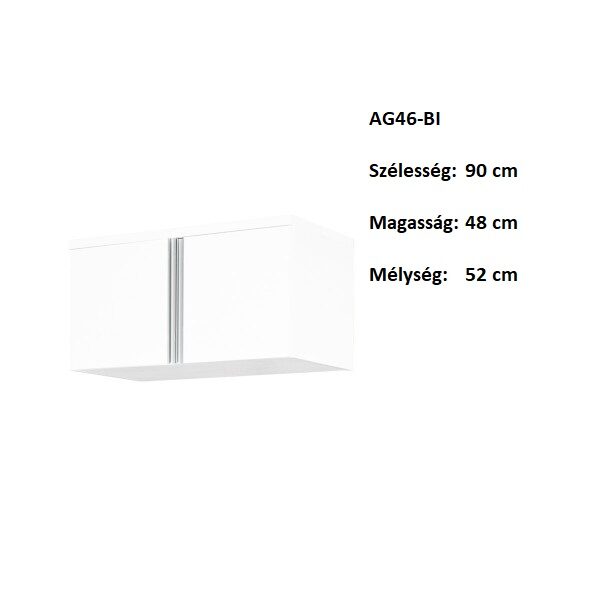 AGA AG46-BI 2ajtós szekrényelem rátét-magasítás bútor