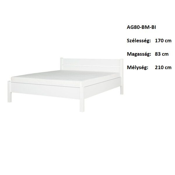 AGA AG80-BM-BI Franciaágy-bútor