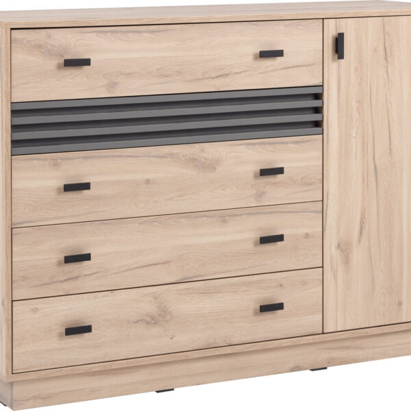 ALLMO SYSTEM AL17 -1AJTÓS/5FIÓK KOMÓD  ELEM- Bútor