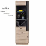 ALLMO SYSTEM AL3 - VITRINES SZEKRÉNY ELEM- Bútor
