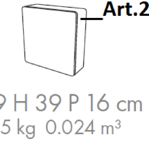 GEOSS 2212 1Ajtós fali szekrény Fürdőszoba bútor