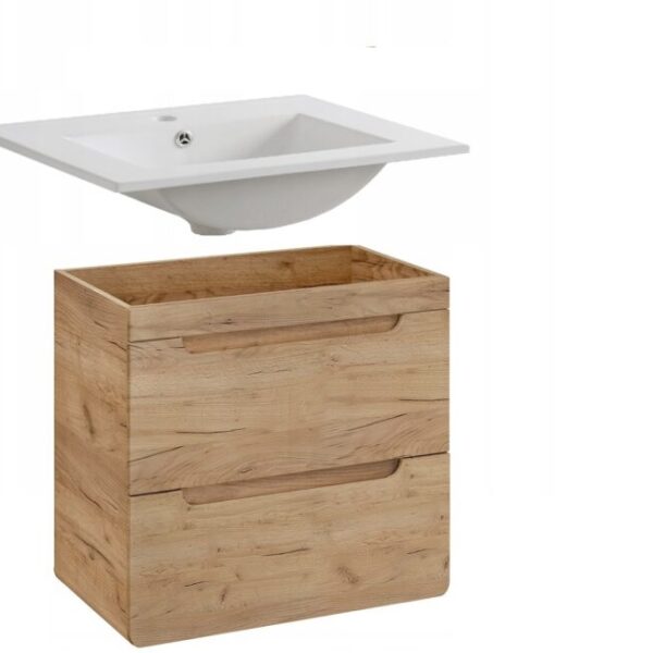 ARUBA CRAFT 60-as Mosdós szekrény(820)+UM-LAVA CFP 60 D Mosdó Fürdőszoba bútor -Bútor