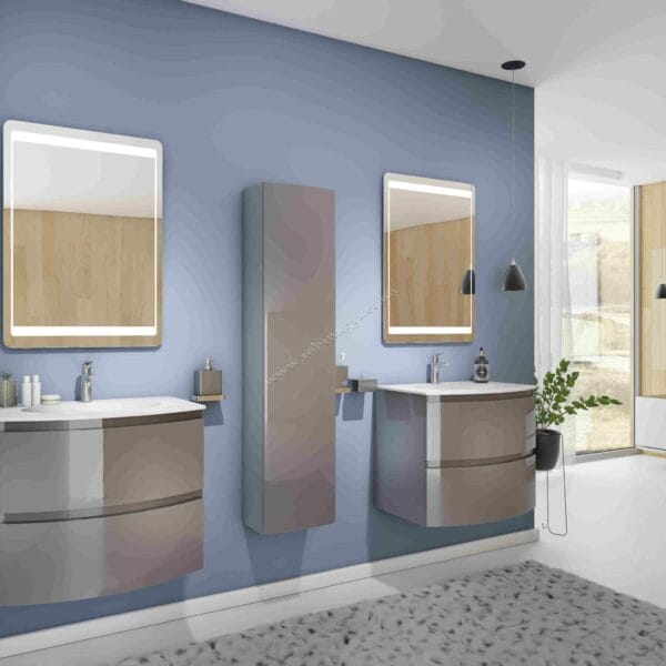 .ARMONIAS 2x70-es ART. 2x 2200-F03 + 2x 2250 + 2x SPR101 + 2213D*Jobb.-F03.kpl.Fürdőszoba bútor