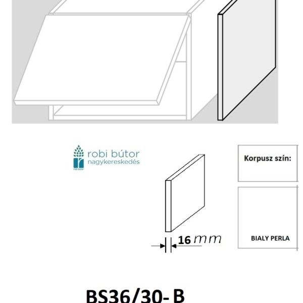 BS-B 30/36 DOUBLE SYSTEM VASTAGÍTÁS-KONYHABÚTOR