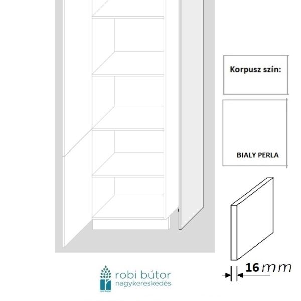 BS-B 60/207 DOUBLE SYSTEM VASTAGÍTÁS-KONYHABÚTOR
