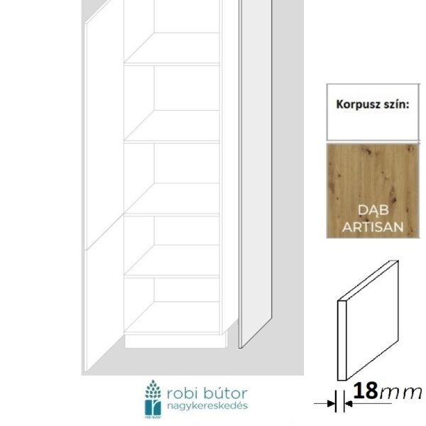 BS-DA 60/243 DOUBLE SYSTEM VASTAGÍTÁS-KONYHABÚTOR