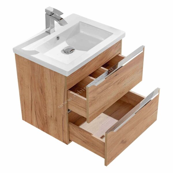 CAPRI OAK 60-as Mosdós szekrény(820)*mosdóval(UM8070-60)-Bútor