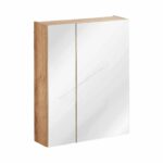 CAPRI WHITE 60-as Tükrös szekrény(842)*LED nélkül -Bútor