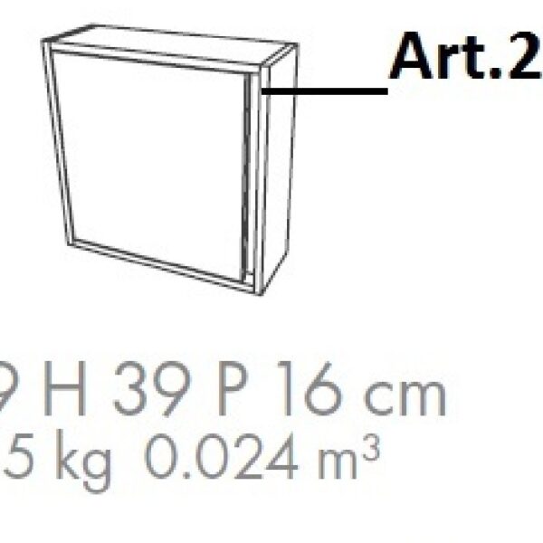 .CIELOS ART. 2321 1Ajtós fali szekrény Fürdőszoba bútor
