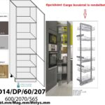 VELDEN SZUPER MATT (D14DP 60 207_P) 2-ajtós kamra szekr. 60 cm_JOBBOS elemes konyhabútor