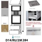 FLORENCE MATT 1-AJTÓS 2 FIÓKOS MIKRÓ-SÜTŐ BEÉP. SZEKR.60CM (D14RU2M284)_konyhabútor