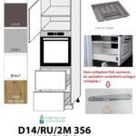 "NAPOLI MAGASFÉNYŰ 1-AJTÓS 2 FIÓKOS SÜTŐ BEÉP. SZEKR.60CM (D14RU2M356)_KONYHABÚTOR