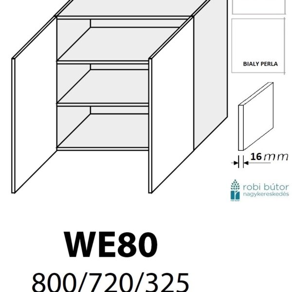 ESSEN TREND 2-ajtós FELSŐ szekrény 80 cm (WE/80)_konyhabútor