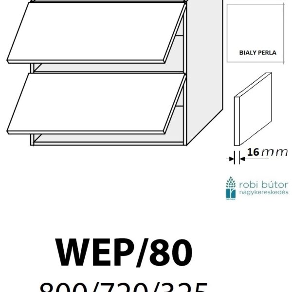 ESSEN TREND 2 TELI ajtós FELSŐ szekrény 80 cm (WEP/80)_konyhabútor