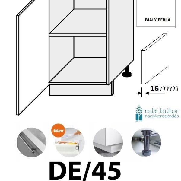 ESSEN TREND 1-ajtós szekrény 45 cm (DE/45)_konyhabútor