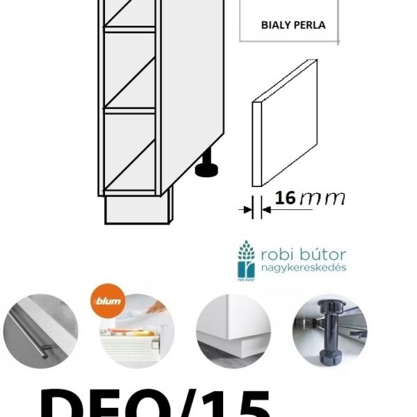 ESSEN TREND (DEO/15) NYITOTT SZEKRÉNY 15 cm_konyhabútor