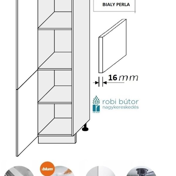 ESSEN TREND (DEPK/40) 2-ajtós kamra szekr. 40 cm_konyhabútor
