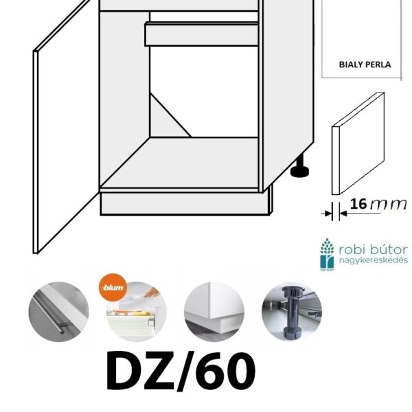 ESSEN TREND 1 AJTÓS MOSOGATÓS szekrény 60 cm (DZ/60)_konyhabútor