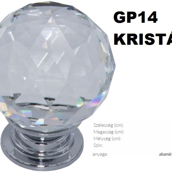 GP14 CRYSTAL FOGANTYÚ-Konyhabútor