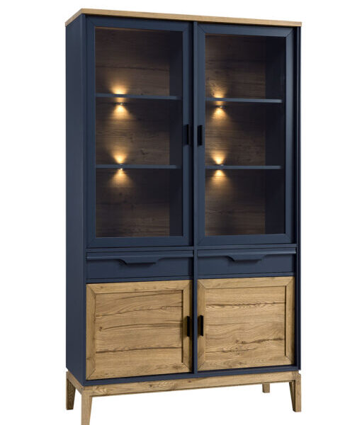 GRANADA GRA.030.05. Vitrines szekrény tömörfa bútor -BÚTOR