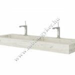 IDEA 2624/25 HPL Dupla mosdó 120 cm - rovere ghiaccio Fürdőszoba bútor