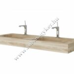 IDEA 2624/26 HPL Dupla mosdó 120 cm - miele Fürdőszoba bútor