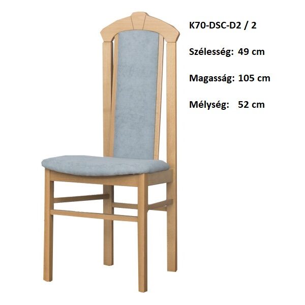 K70-DSC-D2/2  Étkező Szék -BÚTOR