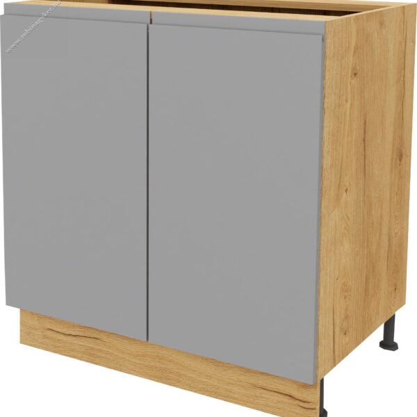 KAMPARA KKA80D-SZ/L/DSC 80-cm-es 2 AJTÓS alsó KONYHABÚTOR ELEM -konyhabútor