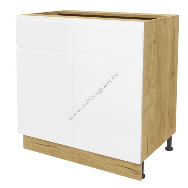 KAMPARA KKA80DSF-BI/L/DSC FIÓKOS, 2 AJTÓS 80 cm-es alsó KONYHABÚTOR ELEM -konyhabútor