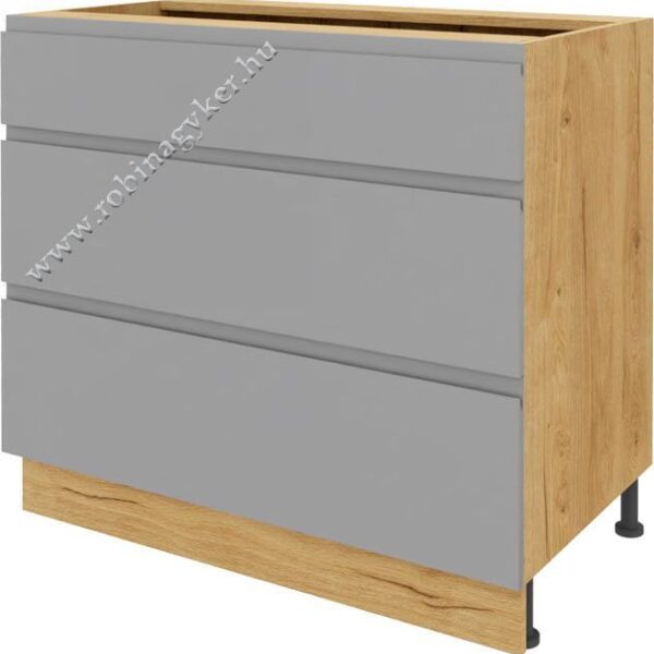 KAMPARA KKA90DS-SZ/L/DSC FIÓKOS 90 cm-es alsó KONYHABÚTOR ELEM -konyhabútor
