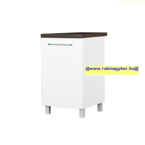 LOARA FEHÉR MAGASFÉNYŰ KL45DP Jobbos-BI _KONYHABÚTOR