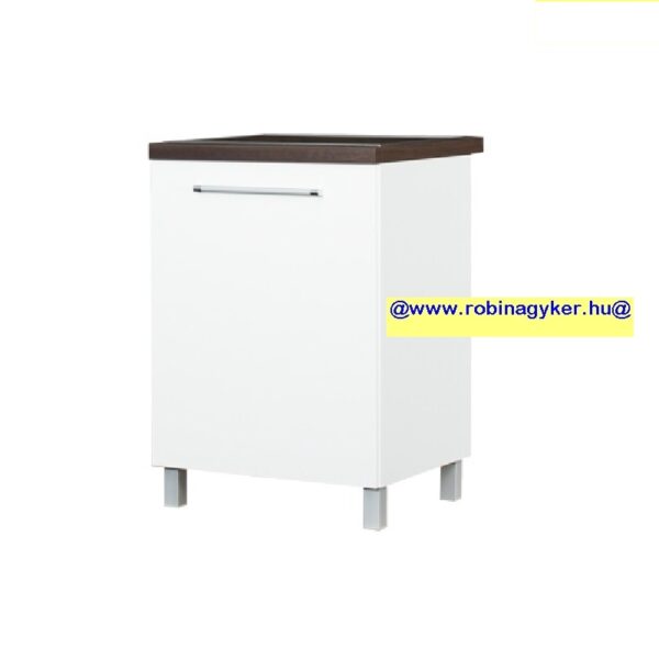 LOARA FEHÉR MAGASFÉNYŰ KL60DZP Jobbos-BI _KONYHABÚTOR
