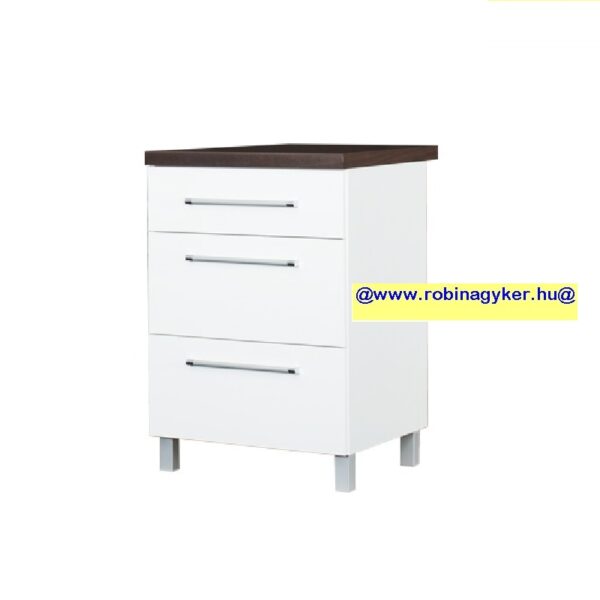 LOARA FEHÉR MAGASFÉNYŰ KL60DS-BI _KONYHABÚTOR