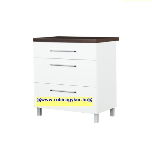 LOARA FEHÉR MAGASFÉNYŰ KL80DS-BI _KONYHABÚTOR