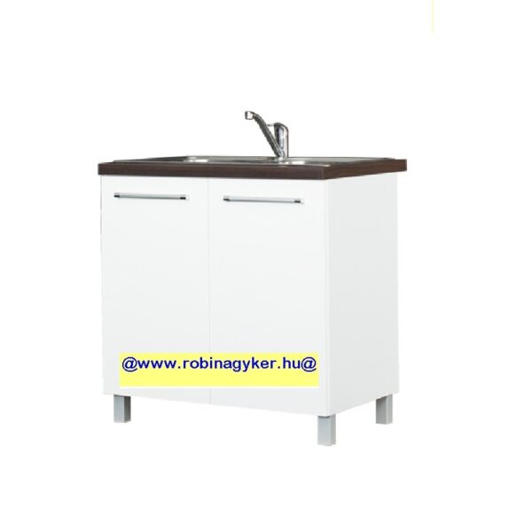 LOARA FEHÉR MAGASFÉNYŰ KL80DZ-BI _KONYHABÚTOR