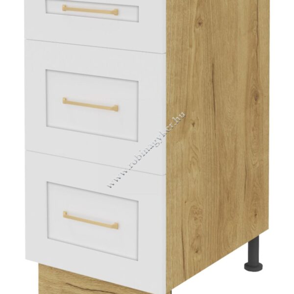 LAURENCJA KLA40DS-BI/L/DSC FIÓKOS 40-cm-es alsó KONYHABÚTOR ELEM -konyhabútor