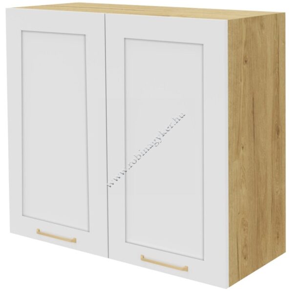 LAURENCJA KLA80GS-BI/L/DSC 2 AJTÓS, 80 cm-es, SZÁRÍTÓTÁLCÁS felső KONYHABÚTOR ELEM -konyhabútor