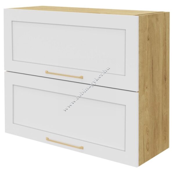 LAURENCJA KLA90GDP-BI/L/DSC 90 cm-es, 2 TELI AJTÓS FELNYÍLÓ KONYHABÚTOR ELEM -konyhabútor