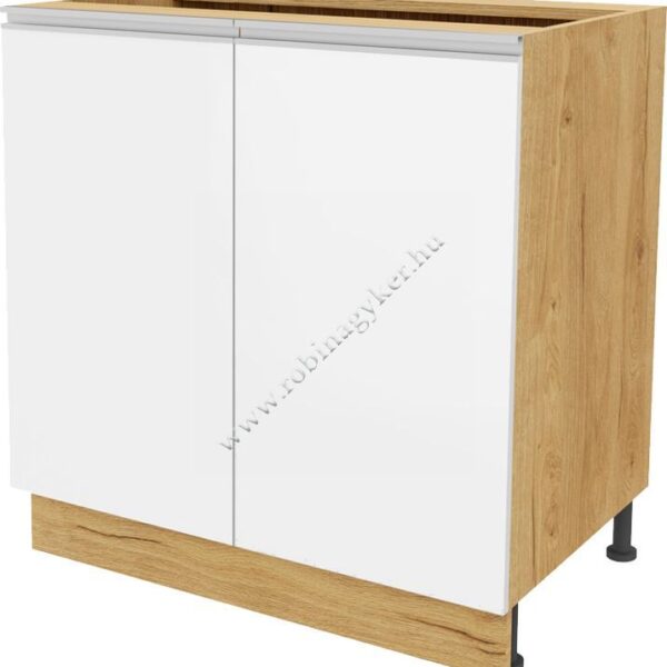 MONIA KMO80DZ_BI_DSC 2 AJTÓS, 80-cm-es MOSOGATÓ BEÉPÍTŐ  KONYHABÚTOR ELEM -konyhabútor