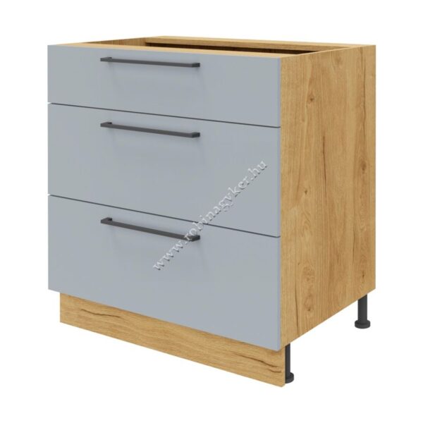 MONIA KMO80DS_SZ_DSC FIÓKOS 80-cm-es alsó KONYHABÚTOR ELEM -konyhabútor